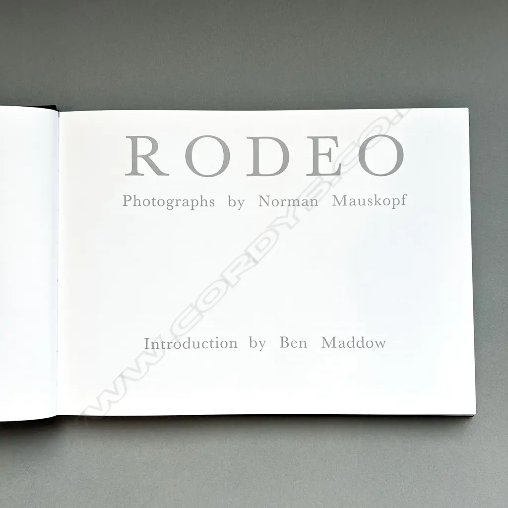NORMAN MAUSKOPF: RODEO Image 1++